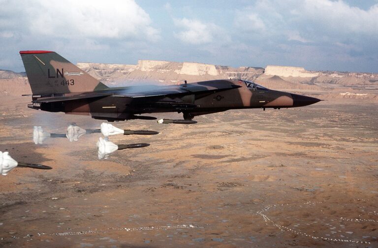 F-111F_dropping_high-drag_bombs